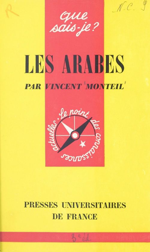 Couverture ebook de Les Arabes, de Vincent Monteil