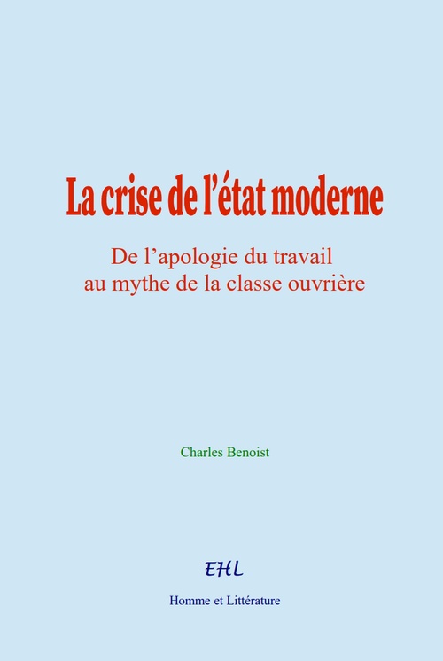 ebook cover of La crise de l´état moderne, by Charles Benoist