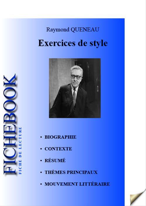 ebook cover of Fiche de lecture Exercices de style, by Raymond Queneau