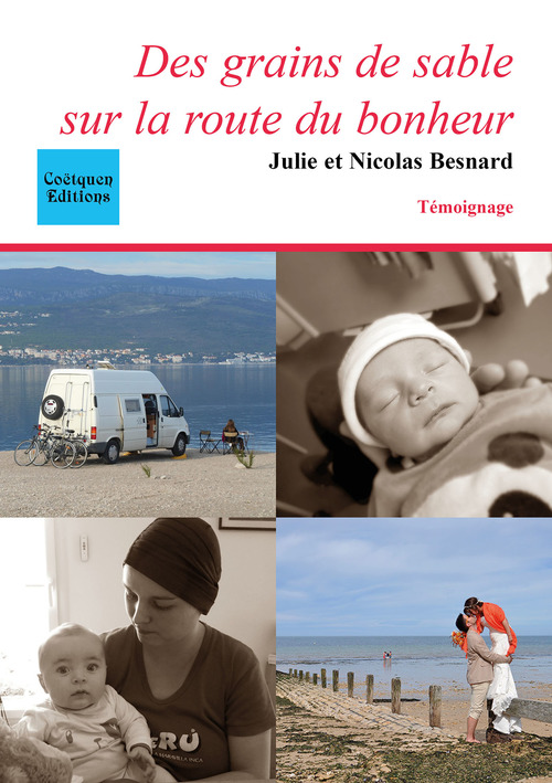 Couverture ebook de Des grains de sable sur la route du bonheur, de Julie Besnard, Nicolas Besnard