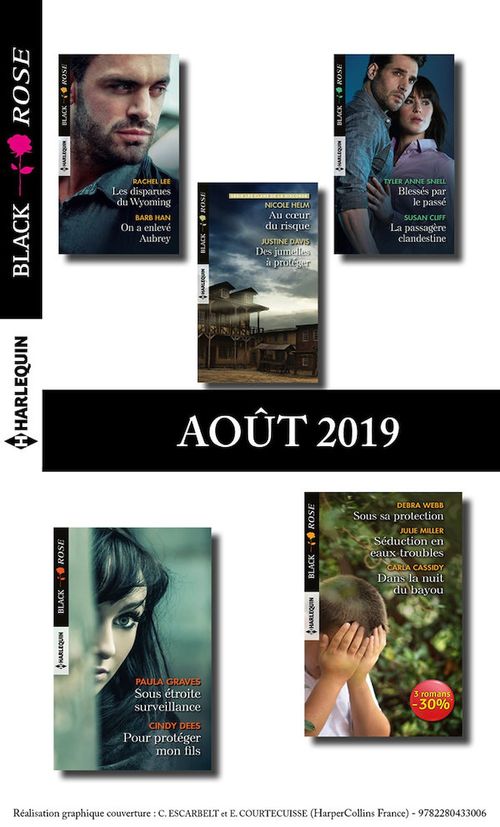 Couverture ebook de 11 romans Black Rose (n°546 à 549 - Août 2019), de Collectif