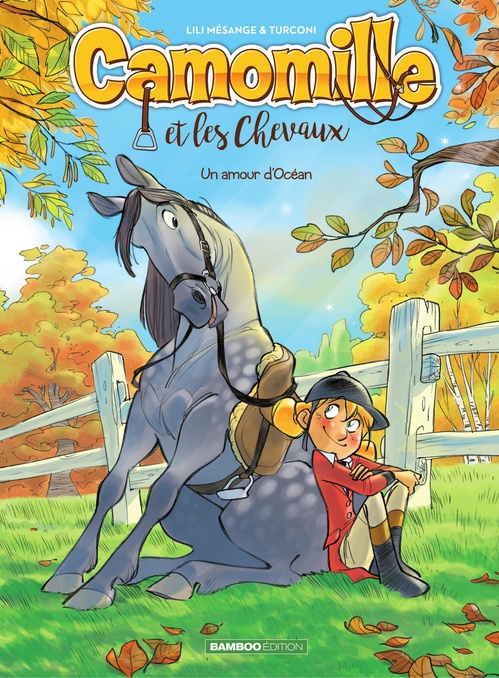Couverture ebook de Camomille et les chevaux - Tome 1, de Lili Mésange, Stefano Turconi