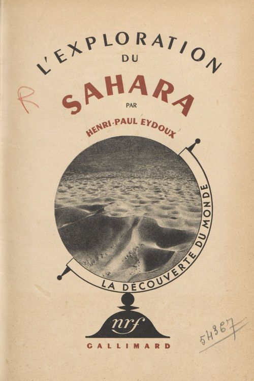 Couverture ebook de L'exploration du Sahara (4), de Henri Paul Eydoux