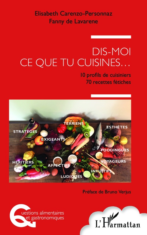 Couverture ebook de Dis moi ce que tu cuisines..., de Elisabeth Carenzo-Personnaz, Fanny De Lavarene