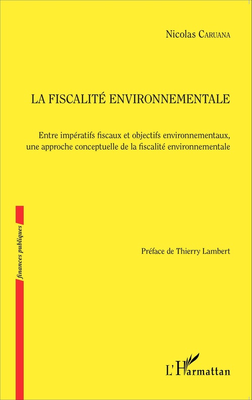 ebook cover of Fiscalité environnementale, by Nicolas Caruana
