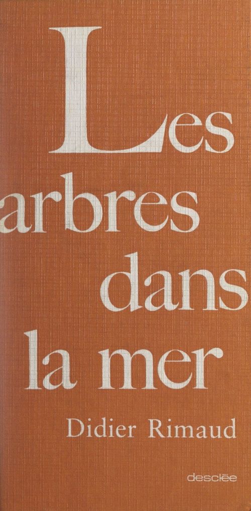 ebook cover of Les arbres dans la mer, by Didier Rimaud