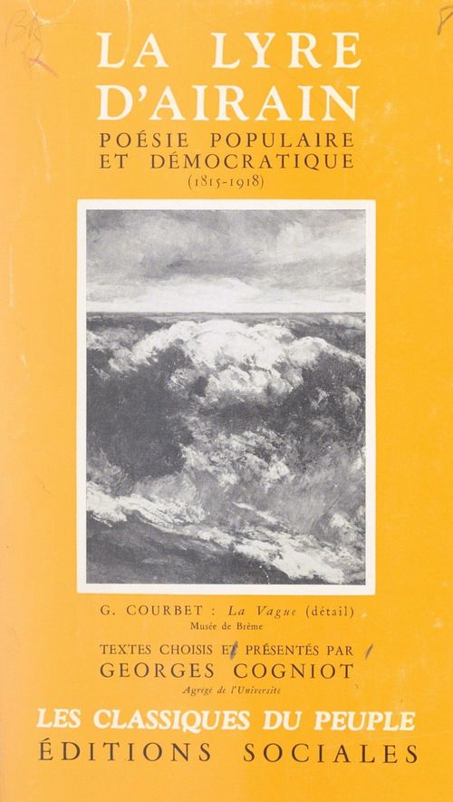ebook cover of La lyre d'Airain, by Georges Cogniot