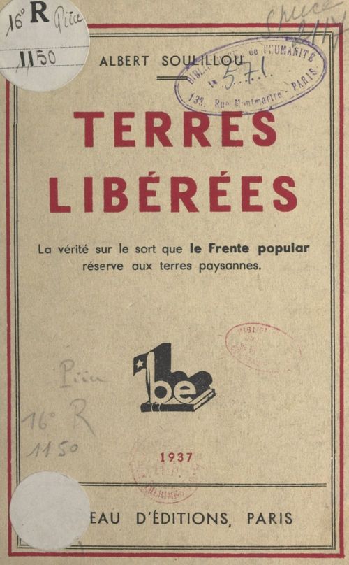 Couverture ebook de Terres libérées, de Albert Soulillou