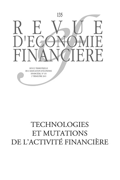 Couverture ebook de Technologies et mutations de l'activité financière, de