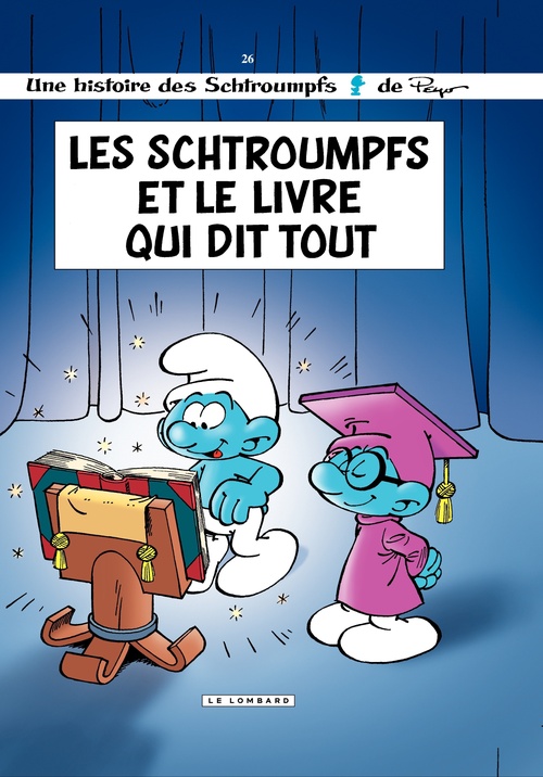 Couverture ebook de Les Schtroumpfs - Tome 26 - Les Schtroumpfs et le Livre qui dit tout, de Peyo