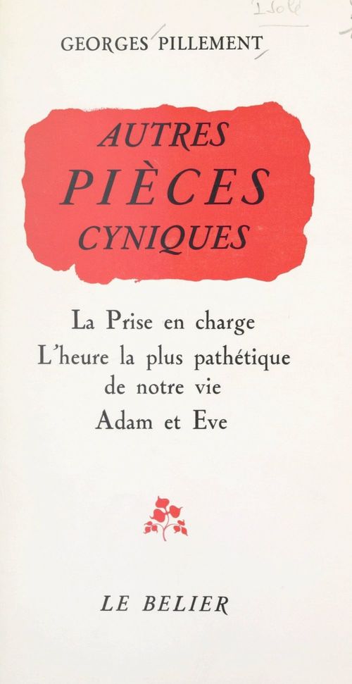 Couverture ebook de Autres pièces cyniques, de Georges Pillement