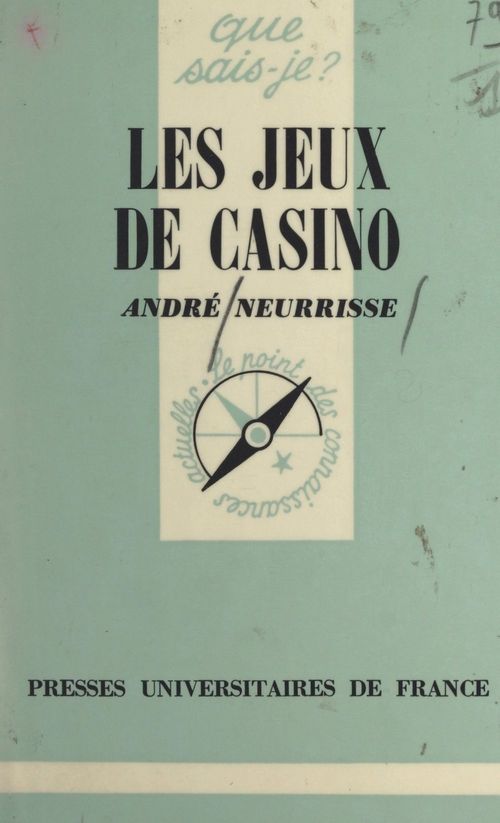 Couverture ebook de Les jeux de casino, de André Neurrisse