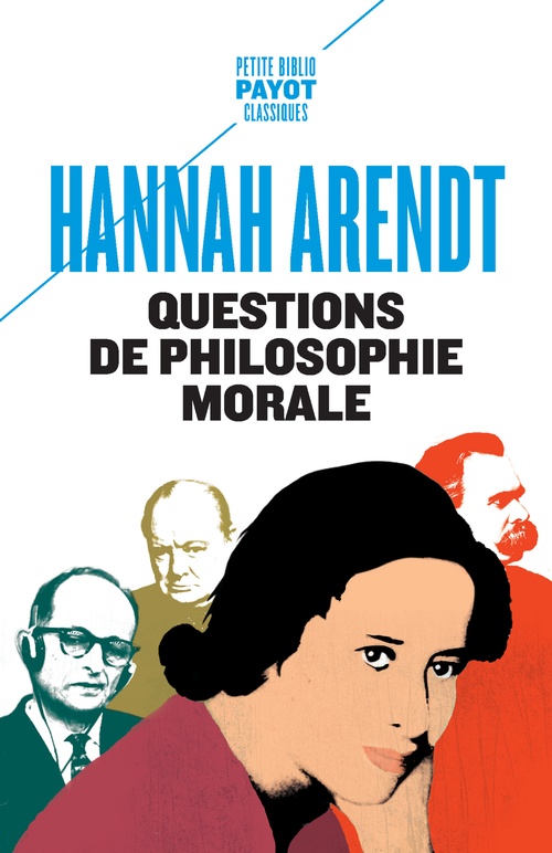 ebook cover of Questions de philosophie morale, by Hannah Arendt