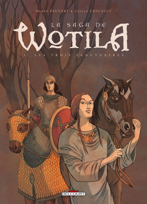 Couverture ebook de La Saga de Wotila T02 - Les trois sanctuaires, de Cécile Chicault, Hervé Pauvert