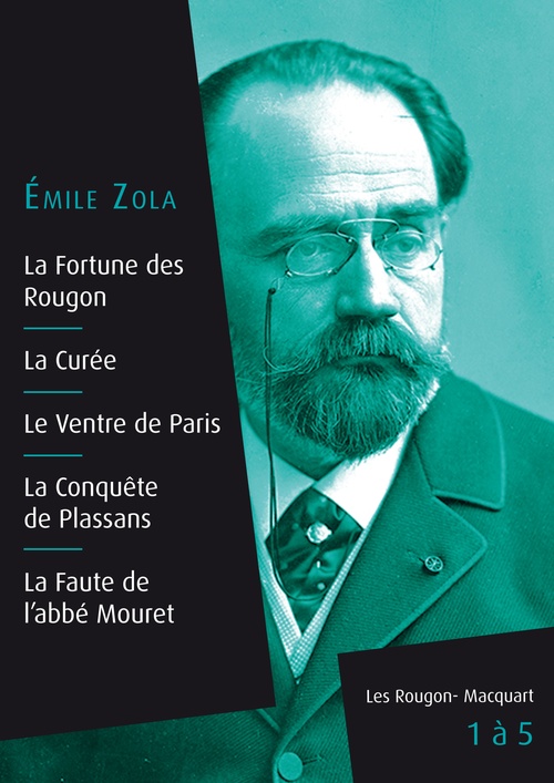 Couverture ebook de Les Rougon-Macquart, livres 1 à 5, de Emile Zola