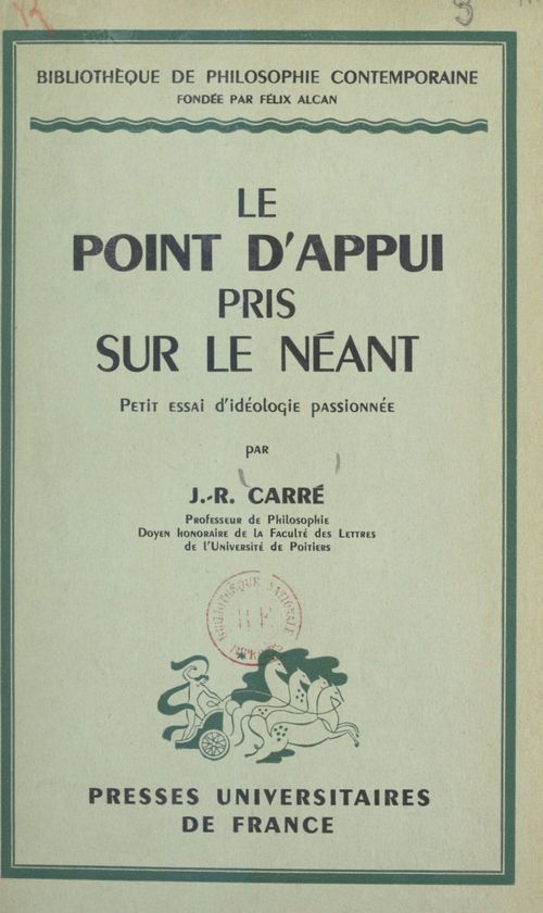 Couverture ebook de Le point d'appui pris sur le néant, de Jean-Raoul Carre