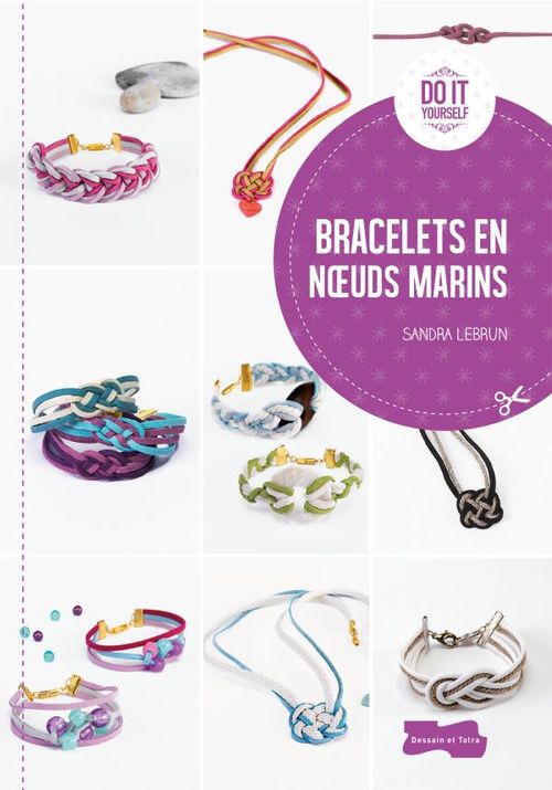 ebook cover of Bracelets en noeuds marins, by Sandra Lebrun