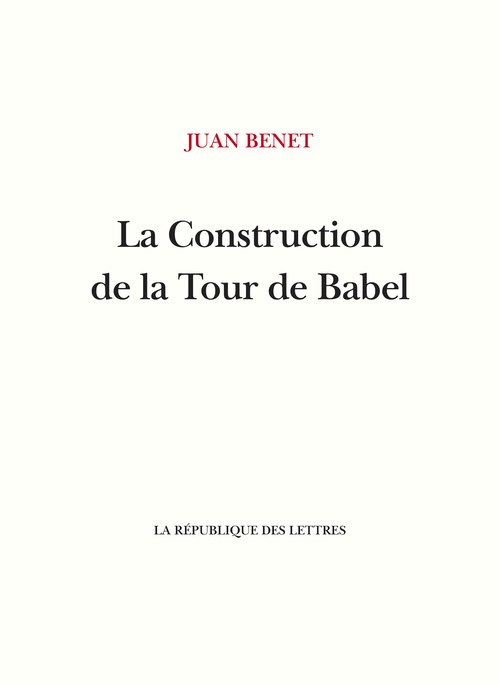 Couverture ebook de La Construction de la Tour de Babel, de Juan Benet
