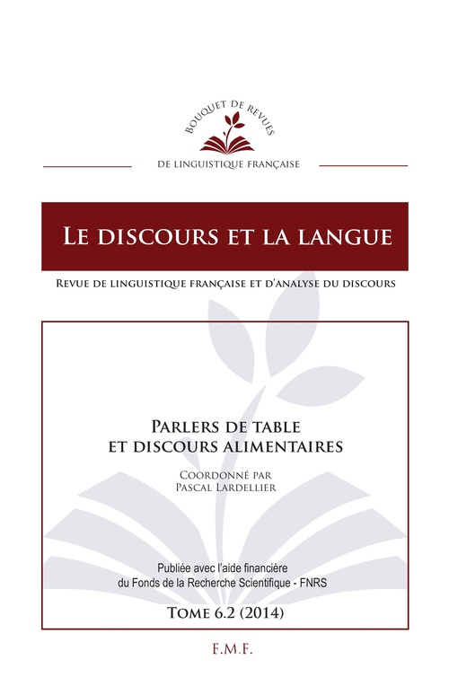 ebook cover of Parlers de table et discours alimentaires, by Discours Et La Langue