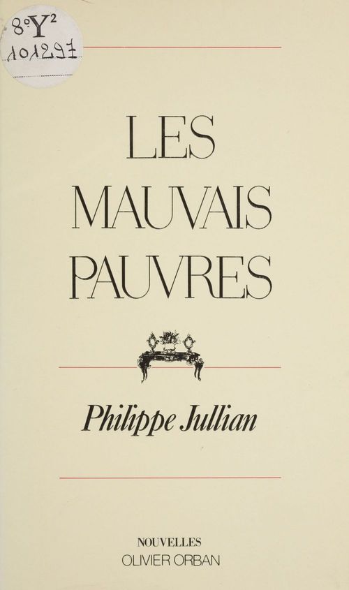ebook cover of Les Mauvais Pauvres, by Philippe Jullian