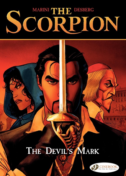 Couverture ebook de The Scorpion - Volume 1 - The Devil's Mark, de Stephen Desberg, Enrico Marini