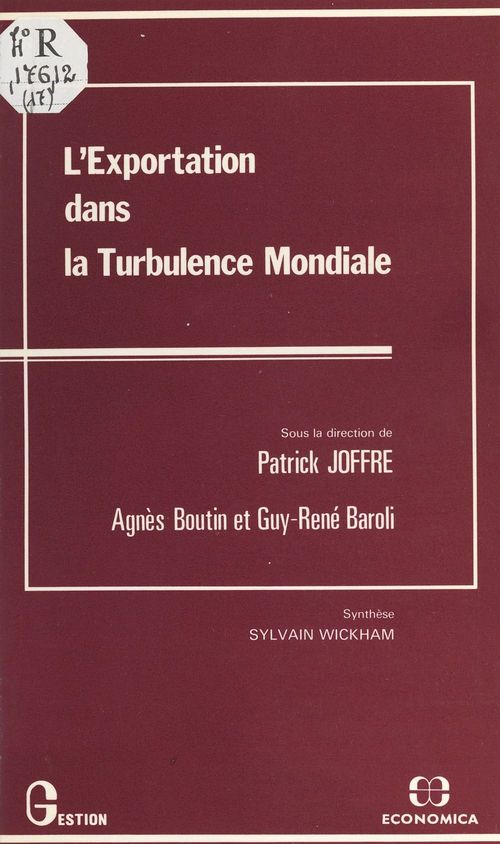 Couverture ebook de L'Exportation dans la turbulence mondiale, de Joffre/Patrick