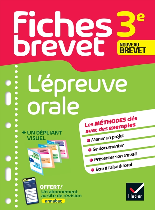 Couverture ebook de Fiches brevet - L'épreuve orale 3e Brevet 2027, de Cécile Gaillard, Laure Pequignot-Grandjean, Gaëlle Perrot, Isabelle Provost, Hélène Ricard, Matthieu Verrier