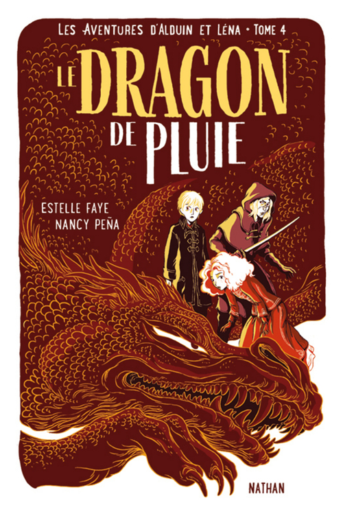 ebook cover of Les aventures d'Alduin et Léna - tome 4 Le dragon de pluie, by Estelle Faye