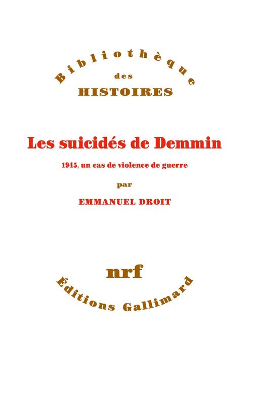Couverture ebook de Les suicidés de Demmin. 1945, un cas de violence de guerre, de Emmanuel Droit