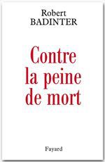 ebook cover of Contre la peine de mort, by Robert Badinter