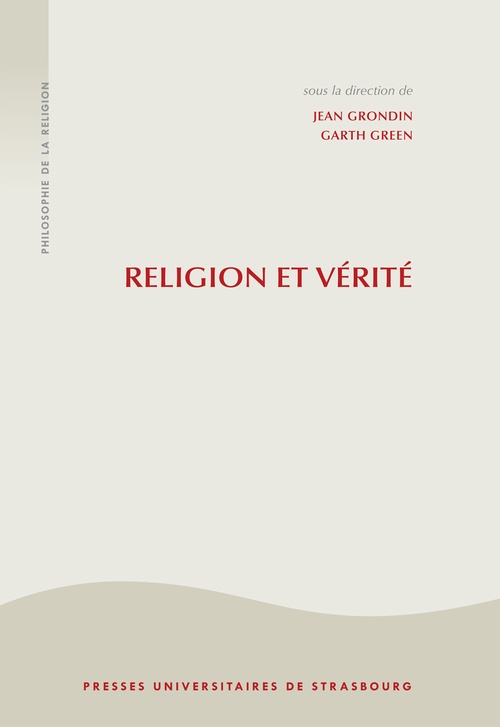 Couverture ebook de Religion et vérité, de