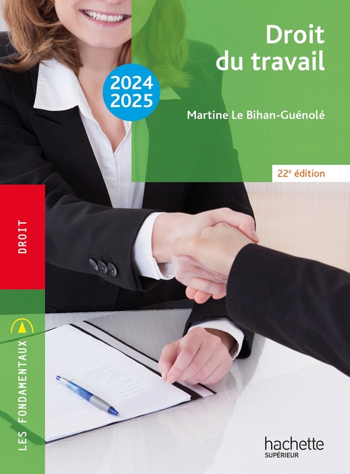Couverture ebook de Les Fondamentaux  - Droit du travail 2024-2025, de Martine Le Bihan-Guénolé