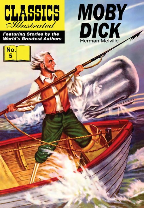ebook cover of Moby Dick, by Herman Melville