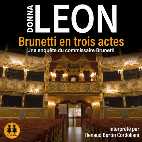 Couverture audiobook de Brunetti en trois actes, de Donna Leon