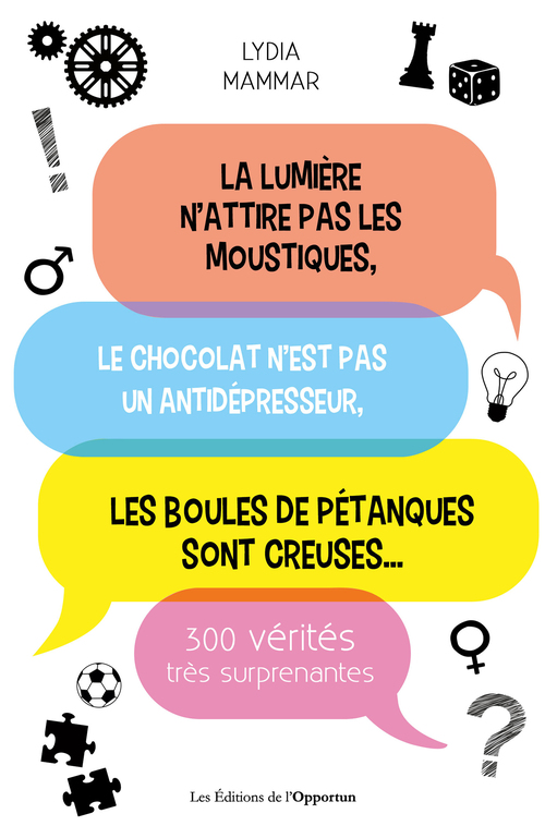 Couverture ebook de 300 vérités très surprenantes - La lumière n'attire pas les moustiques..., de Lydia Mammar