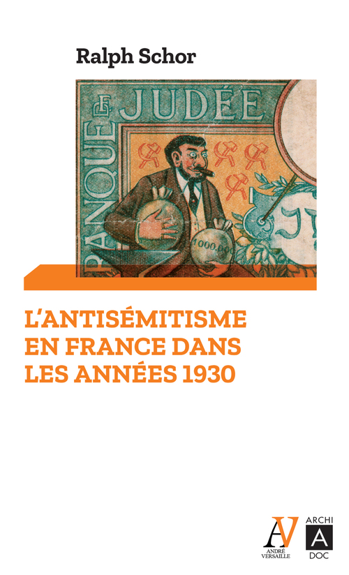 Couverture ebook de L'antisémitisme en France dans les années 1930, de Ralph Schor