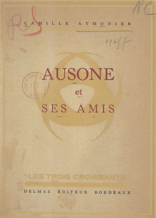 ebook cover of Ausone et ses amis, by Camille Aymonier