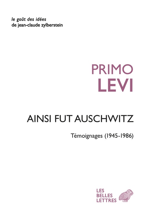 ebook cover of Ainsi fut Auschwitz, by Leonardo De Benedetti, Primo Levi
