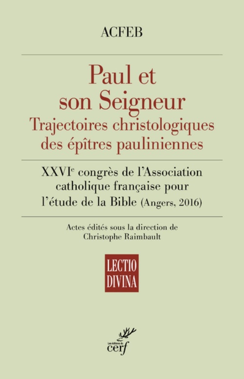 ebook cover of PAUL ET SON SEIGNEUR, by ACFEB, Christophe Raimbault