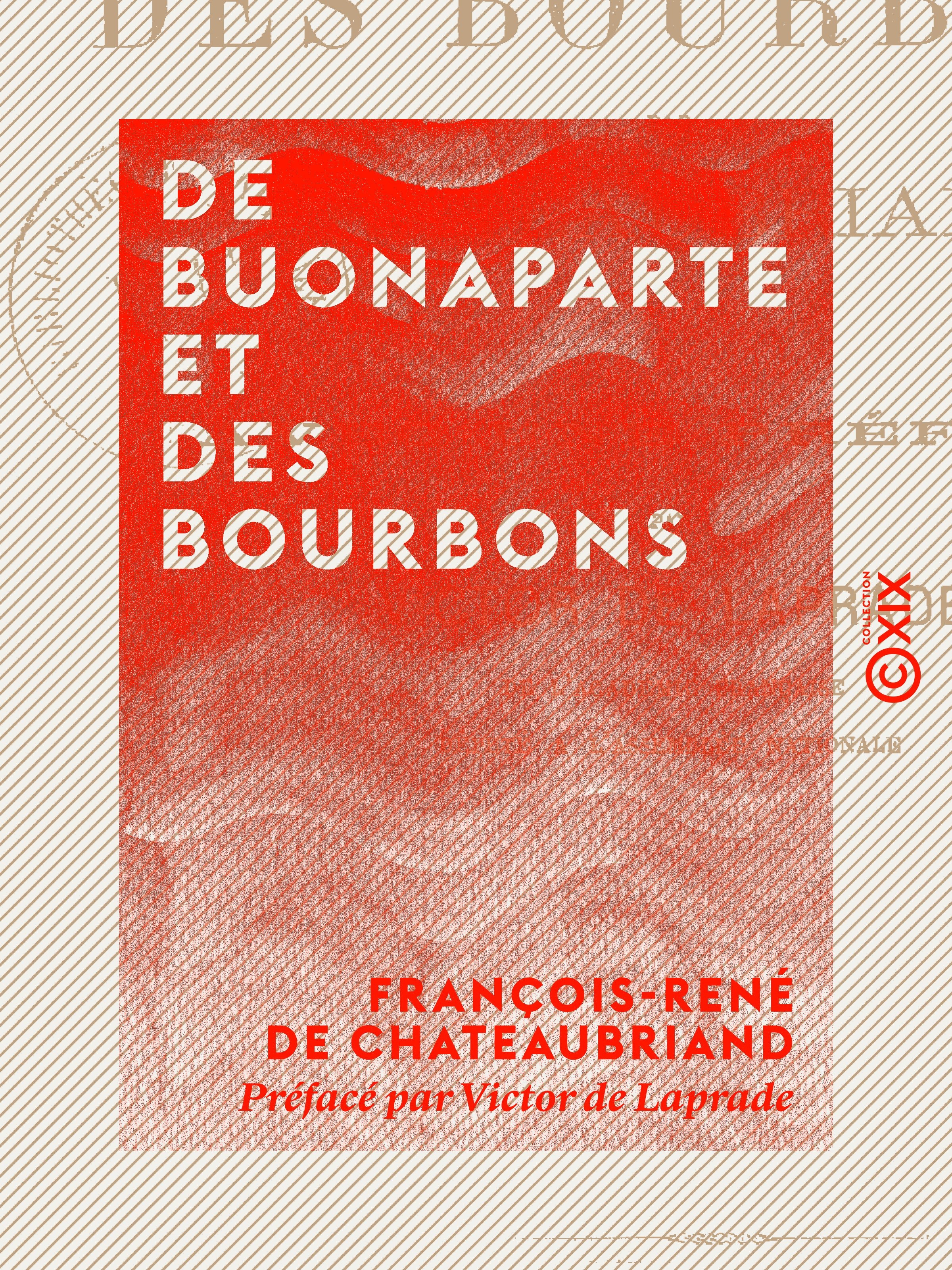 ebook cover of De Buonaparte et des Bourbons, by Francois-Rene De Chateaubriand