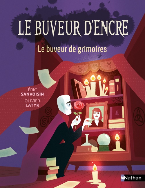 ebook cover of Le Buveur d'encre : Le buveur de grimoires, by Eric Sanvoisin, Olivier Latyk