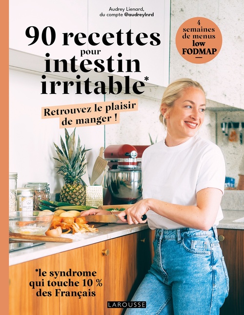 ebook cover of 90 recettes pour intestin irritable, by Audrey Lienard