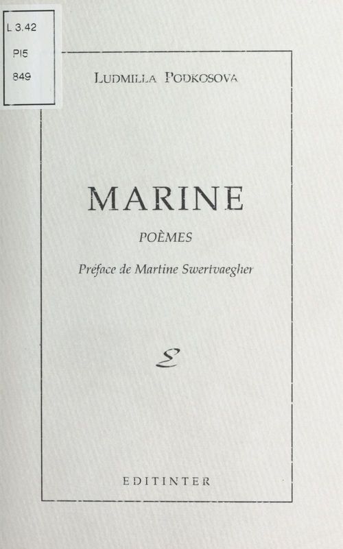 Couverture ebook de Marine, de Ludmilla Podkosova