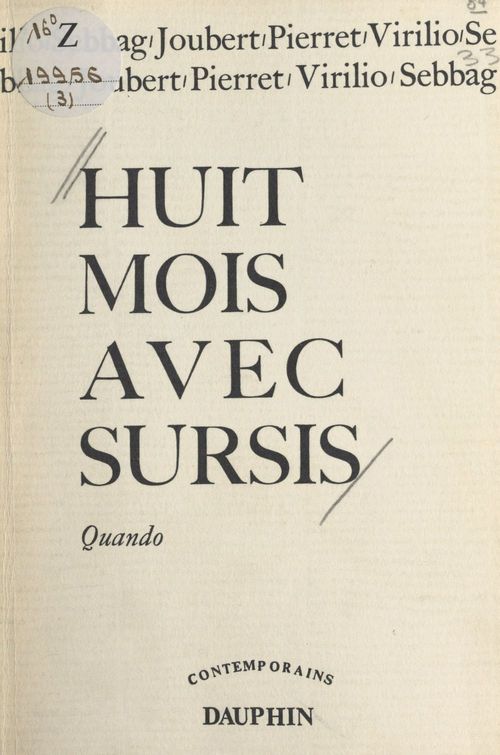 Couverture ebook de Huit mois avec sursis, de Collectif