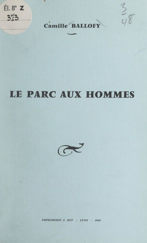 ebook cover of Le parc aux hommes, by Camille Ballofy