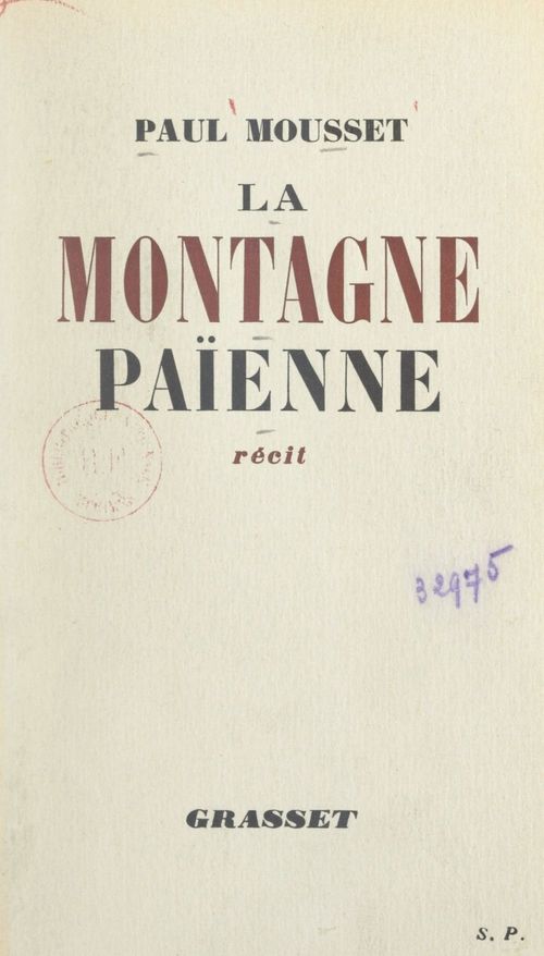 Couverture ebook de La montagne païenne, de Paul Mousset