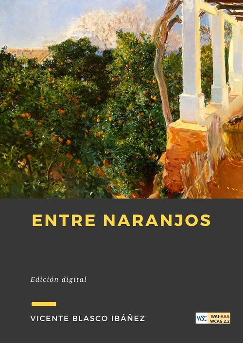 Couverture ebook de Entre naranjos, de Vicente Blasco Ibáñez