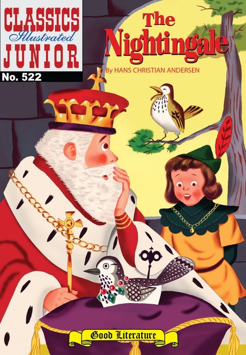 ebook cover of The Nightingale, by Hans Christian Andersen