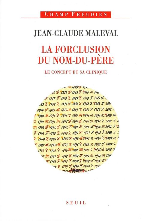 Couverture ebook de La Forclusion du Nom-du-Père. Le concept et sa clinique, de Jean-Claude Maleval