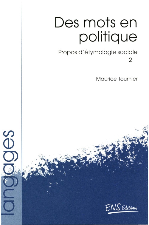 ebook cover of Propos d´étymologie sociale. Tome 2, by Maurice Tournier